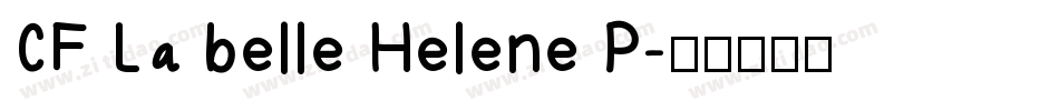 CF La belle Helene P字体转换